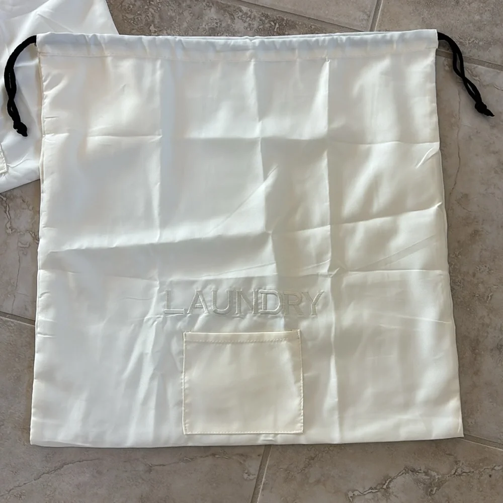 Luxury hotel laundry bag drawstring